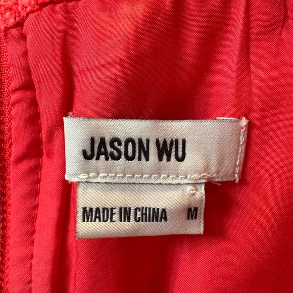 Jason Wu Vibrant Red Double-Breasted Vest Dress - Picture 4 of 4